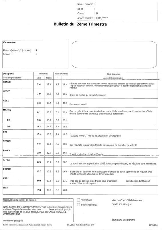 BULLETIN SCOLAIRE 2E TRIMESTRE 2012 (2)